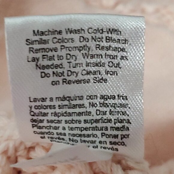 💥108 VENUS Chunky Cable Knit Sleeveless Sweater Pink High-Lo - Picture 7 of 10